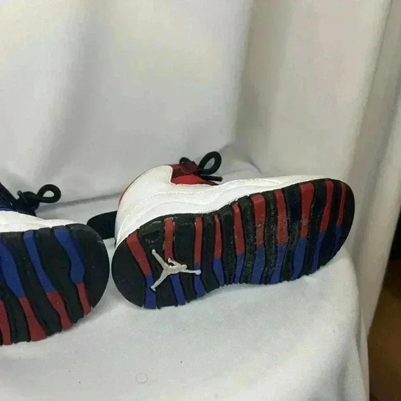 Nike Air Jordan 10 X MID Retro GS Olympians Size 6C Red White Blue Sneakers Shoe - Picture 12 of 14